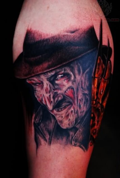 Smiling Freddy Krueger Tattoo